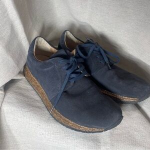 Birkenstock Men's Dark Blue Oxfords